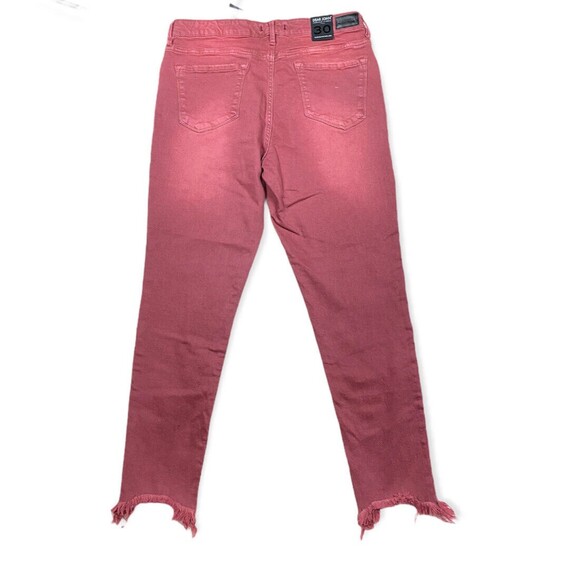 DEAR JOHN Size 30/32 High Waist Skinny Raw Chewed Hem Jeans in GINGER  nwt - Picture 2 of 8
